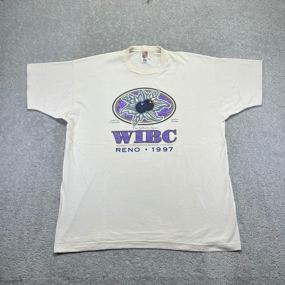 Vintage 1997 WIBC Bowling Tournament T-Shirt Size XXL FOTL Cotton Single Stitch